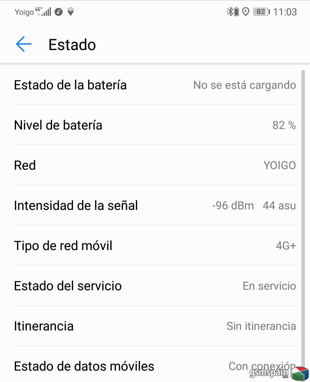 Parece que yoigo esta metiendo 4g+ en su red