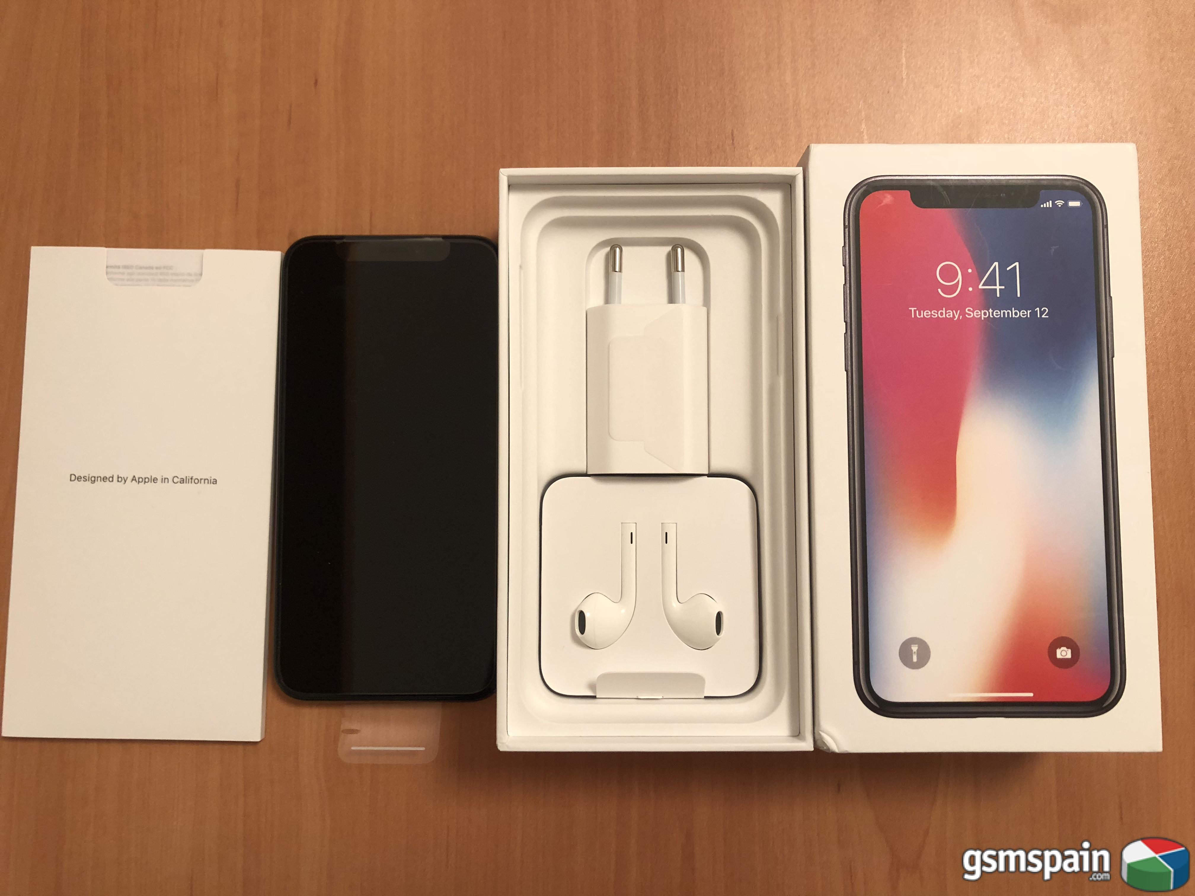 [VENDO] IPhone X 64GB NEGRO-SIN ACTIVAR+ACCESORIOS PRECINTADOS:::APPLE CARE