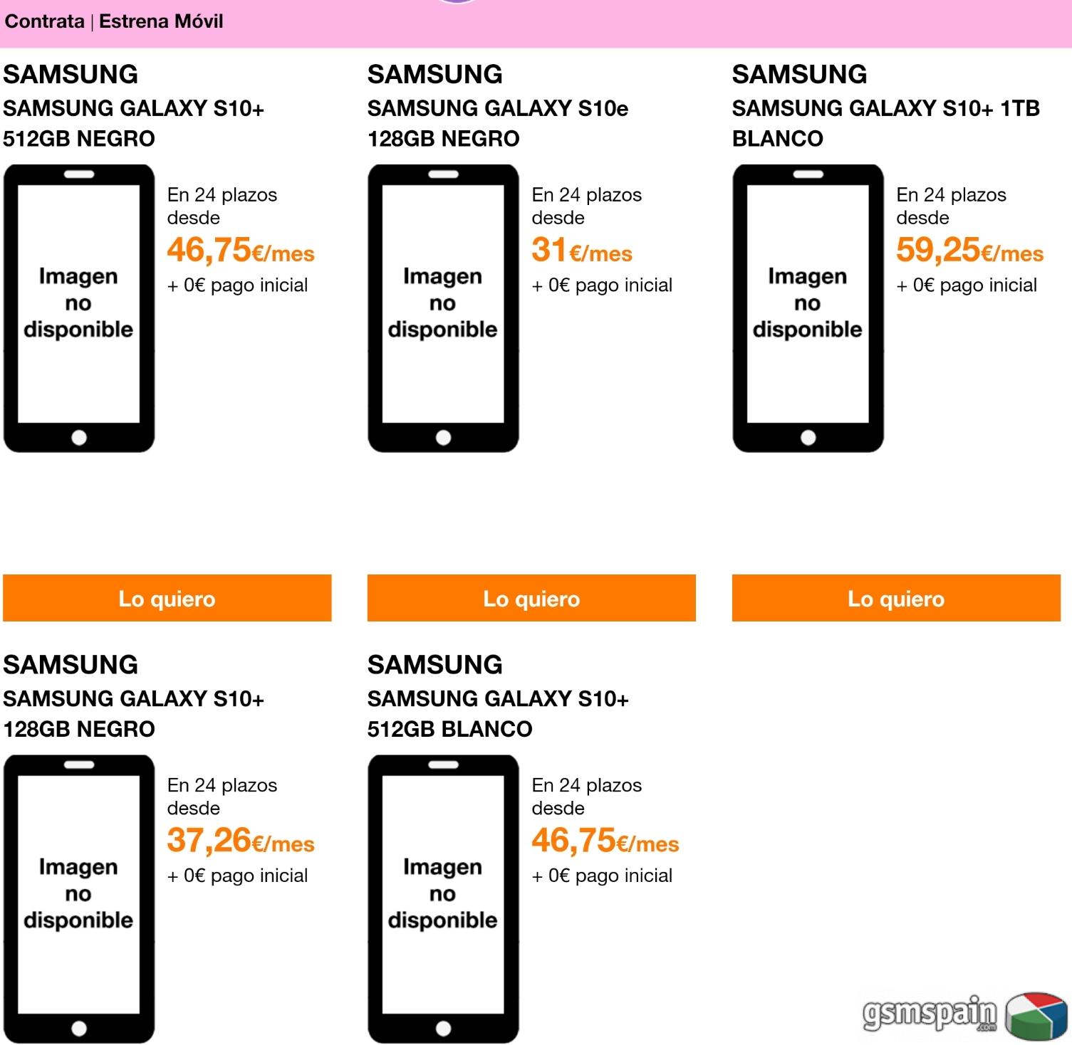 Precios Samsung Galaxy S10 filtrados