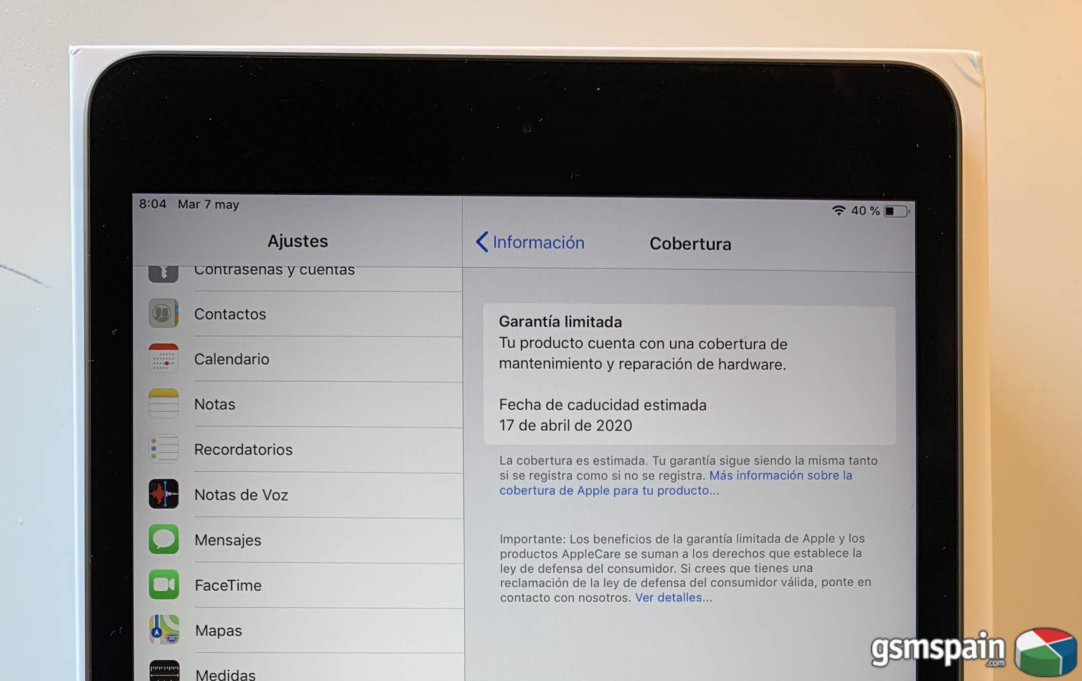 [VENDO] iPad Mini 5 Space Grey - Activado 20 abril con extras