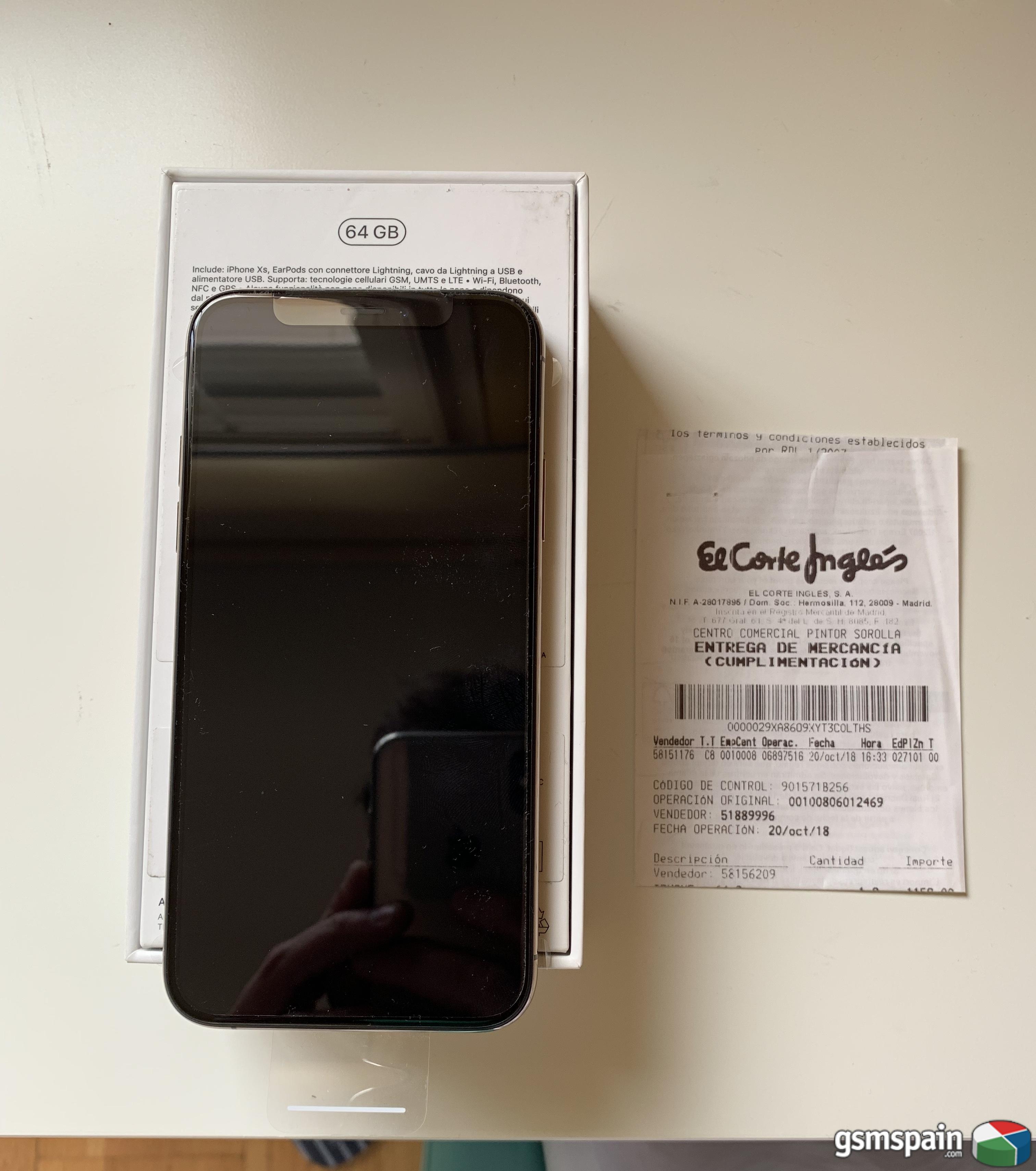 [VENDO] Iphone XS 64gb dorado a estrenar 799