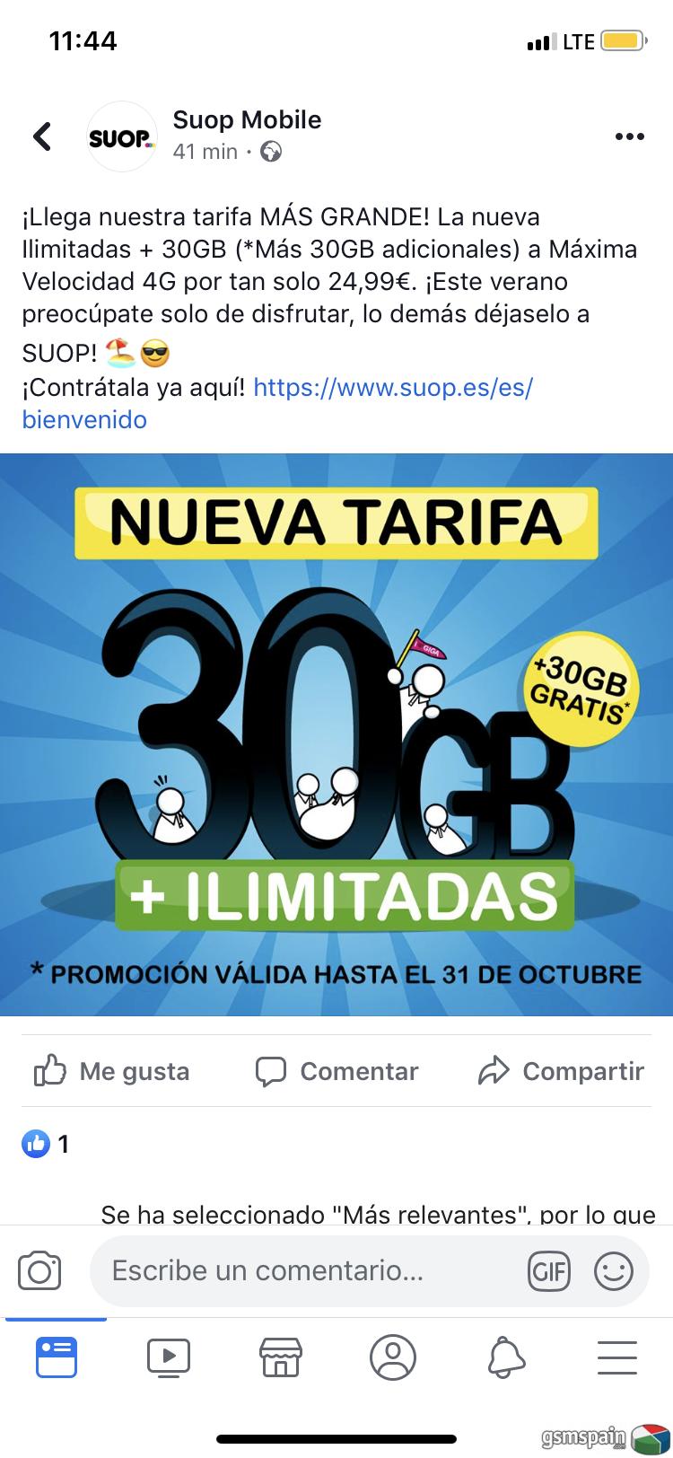 [hilo Oficial] Nuevas Tarifas Y Promocin De Verano Suop (6/ 6 / 2019 )