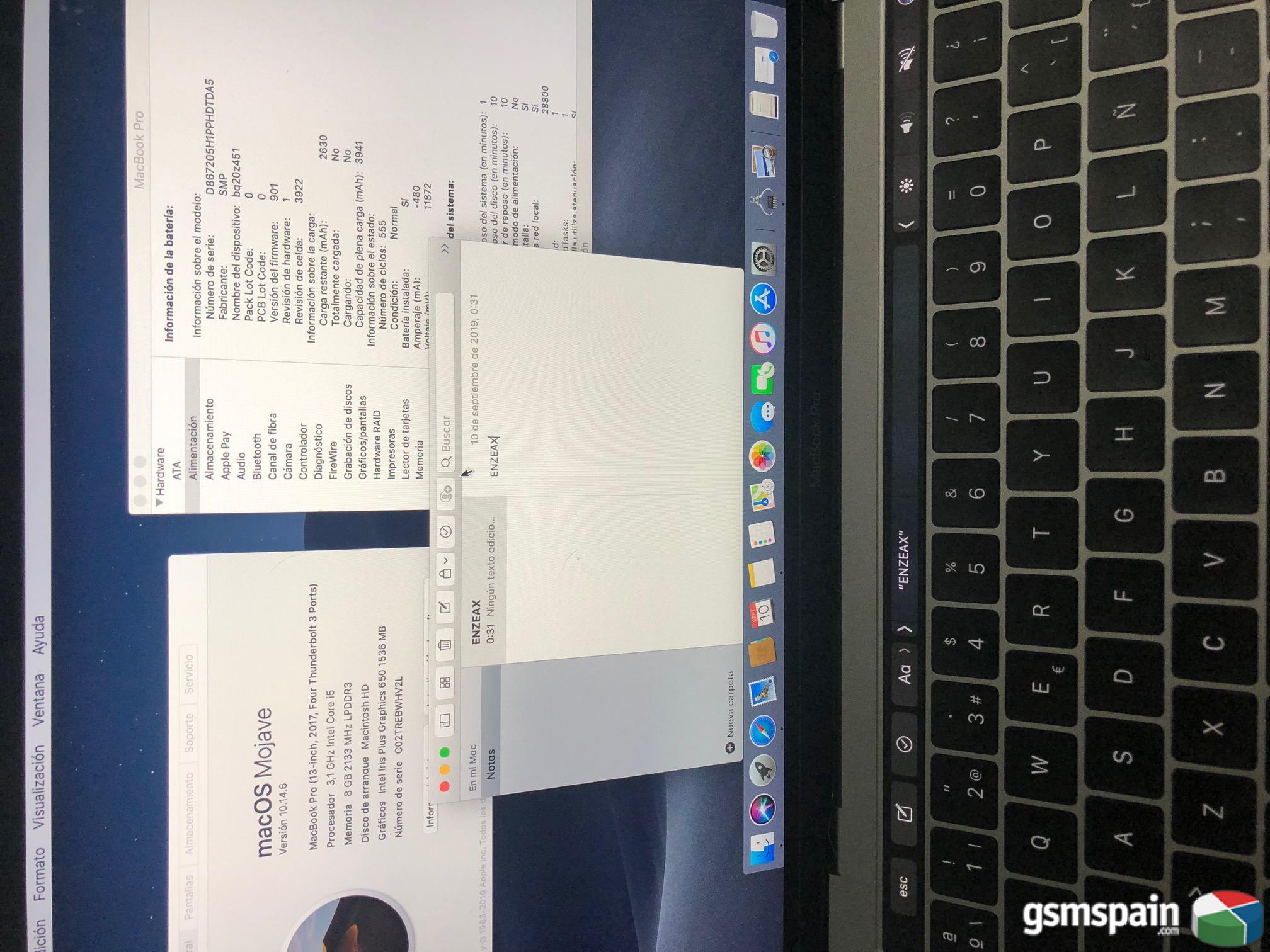 [VENDO] Mac book pro 13" con Touch Bar 2017