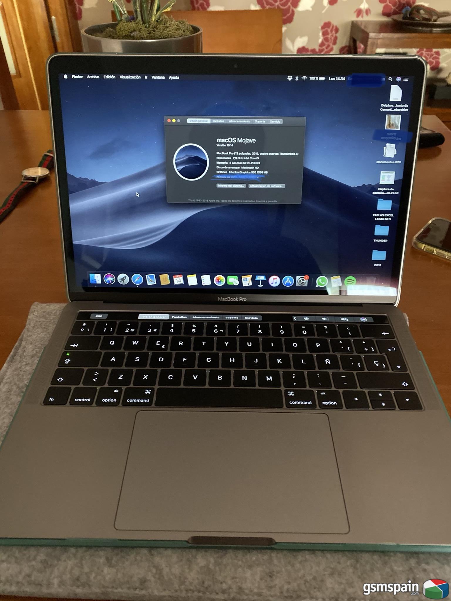 [VENDO] Macbook Pro 13 256 SSD i5 8RAM 2017