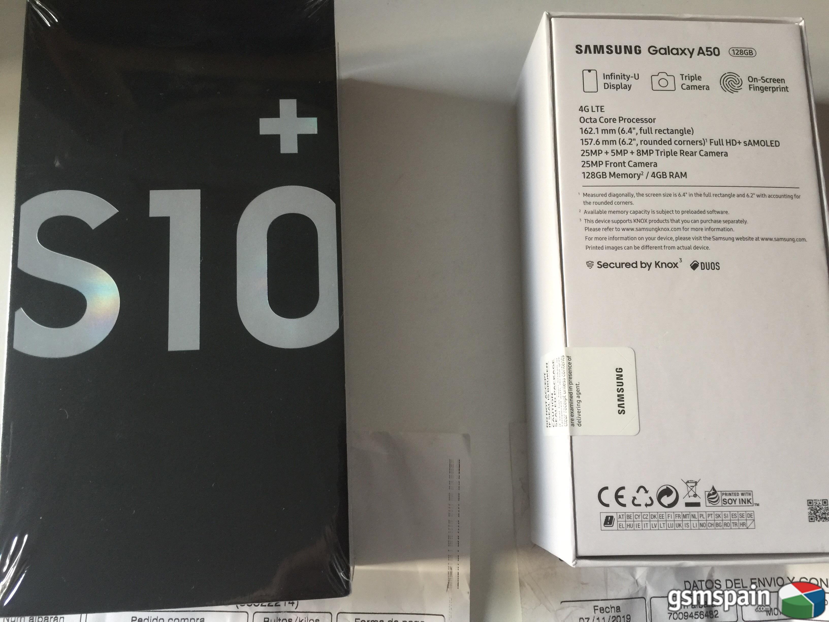 [VENDO] Samsung Galaxy S10+ 128GB White y Samsung Galaxy A50 128GB Black. PRECINTADOS