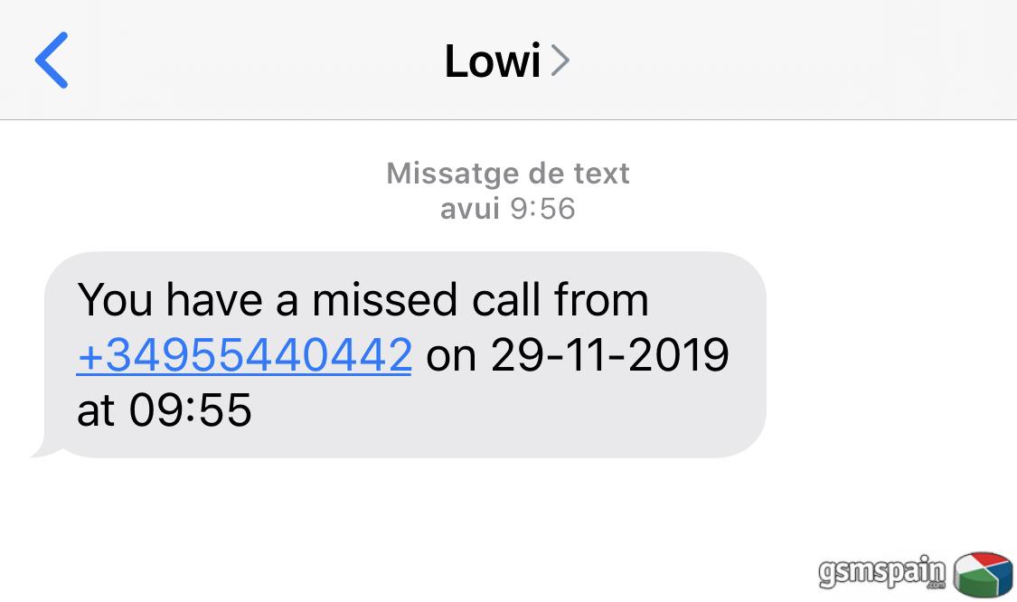 [consejo] Lowi Sms Llamada Perdida &#128079;&#127997;