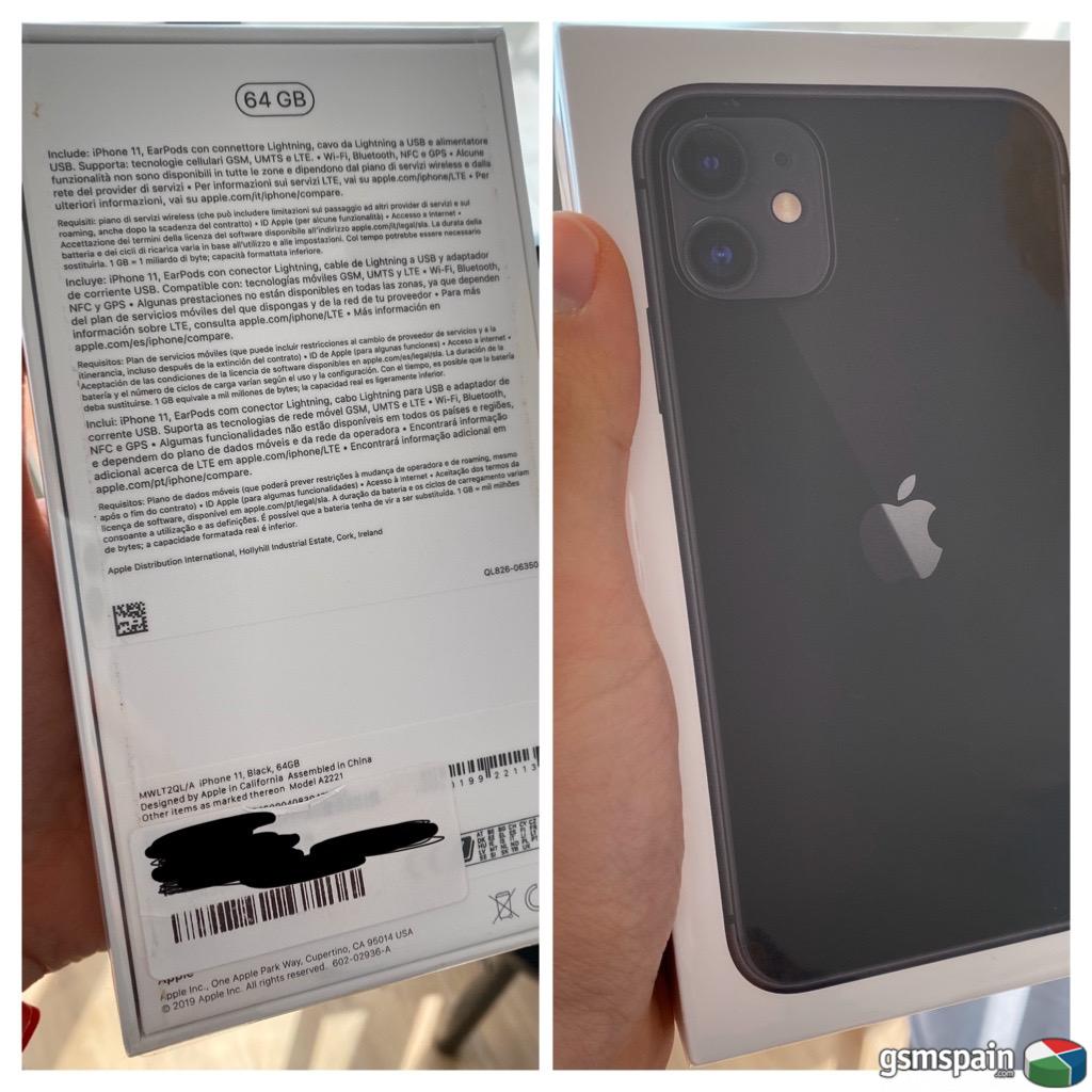 [VENDO] iPhone 11 64GB Negro Precintado y con Factura