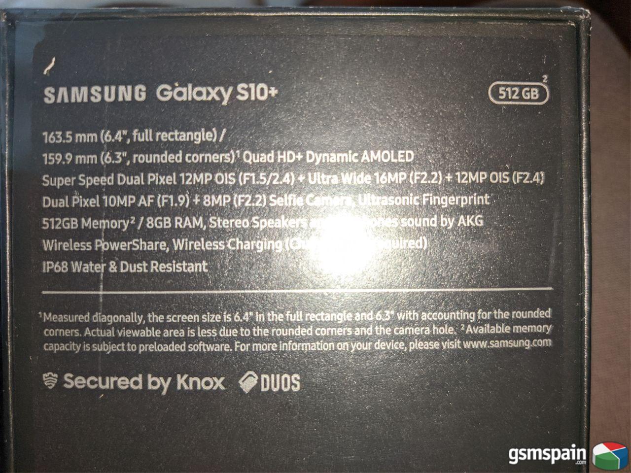 [VENDO] Samsung Galaxy S10 Plus 512 GB Ceramic Black (PRECINTADO)