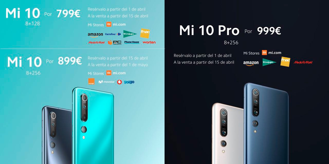 Los nuevos Xiaomi Mi 10 Series, estarn disponibles el 15 de abril