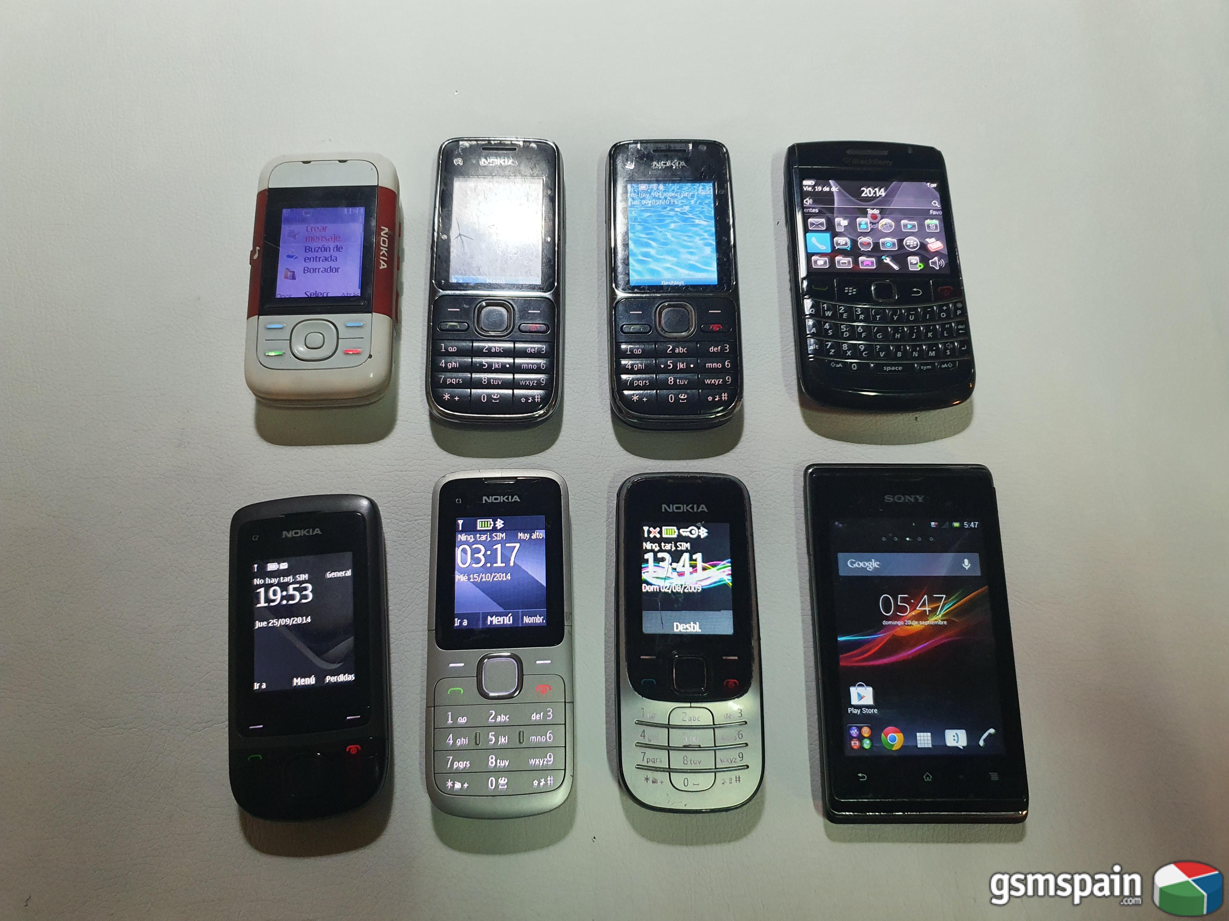 [VENDO] Vendo mviles usados, 8 unidades, Nokia, Sony, bb bold