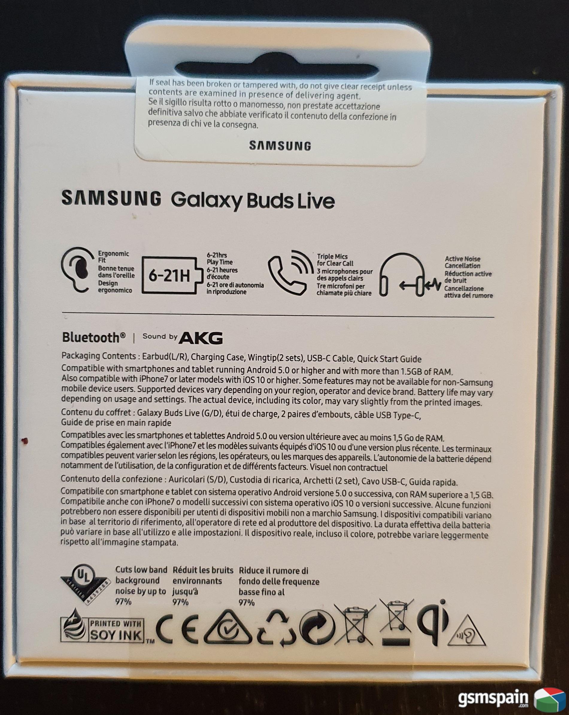 [VENDO] Samsung Galaxy Buds Live precintados