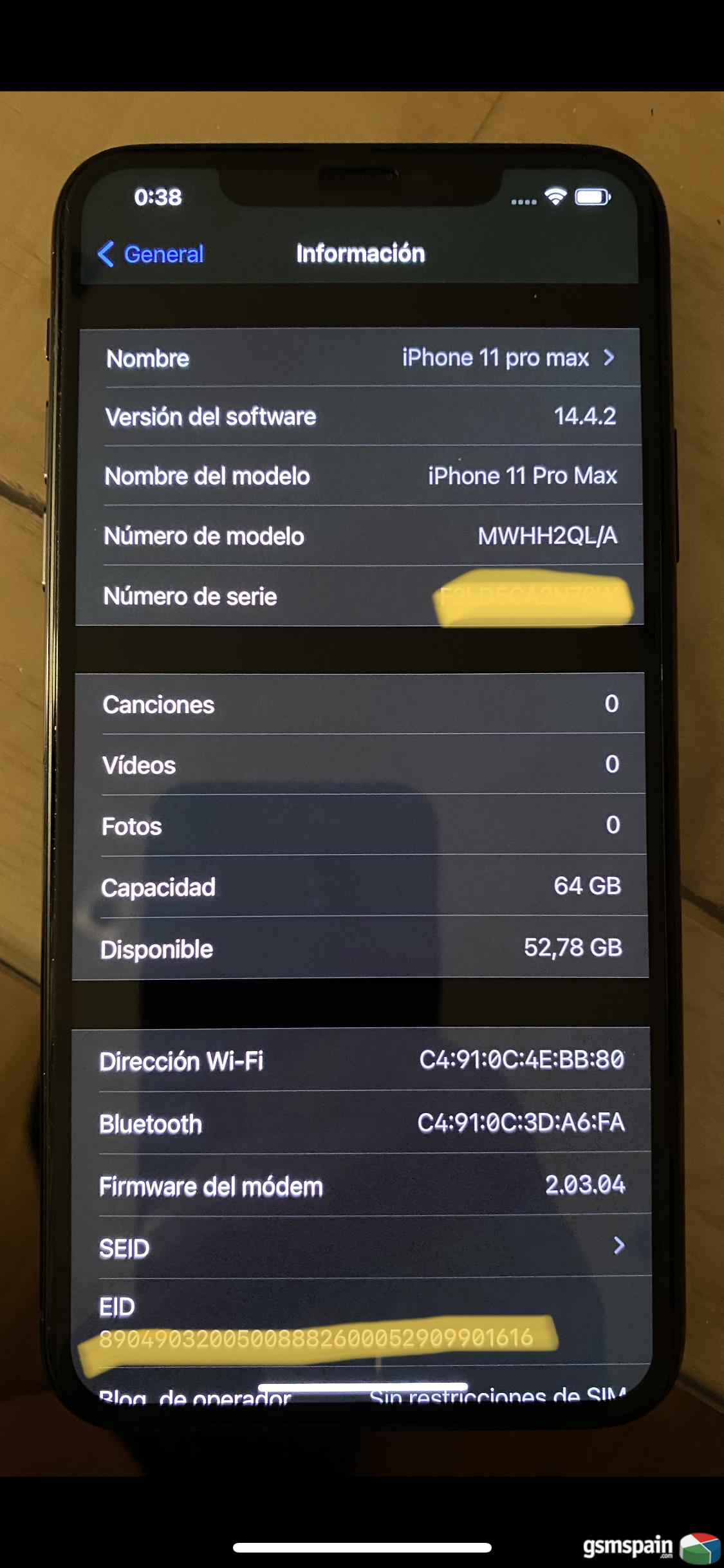[vendo] Iphone 11 Pro Max 64gb Verde Noche !! 715!!!