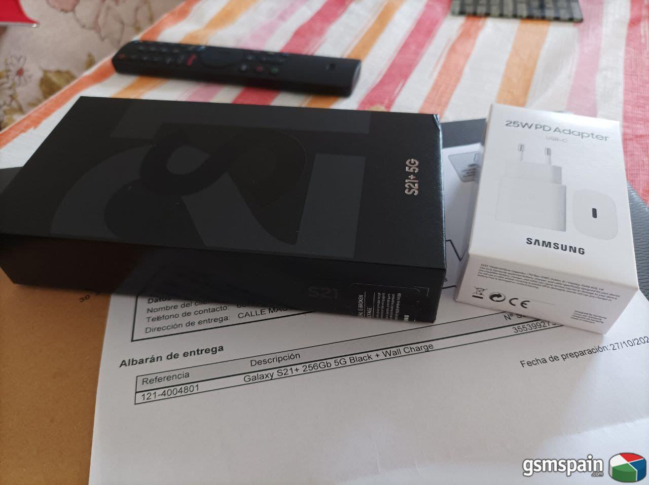 [VENDO] SAMSUNG S21+ PLUS 256GB Black Negro + Cargador Wall Charger Samsung [PRECINTADO+FACT]