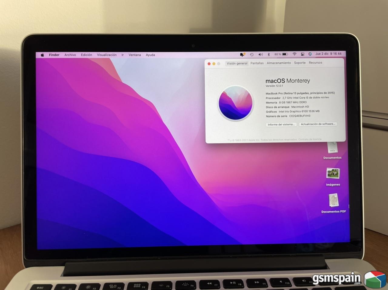 [VENDO] MacBook Pro Early 2015 128GB