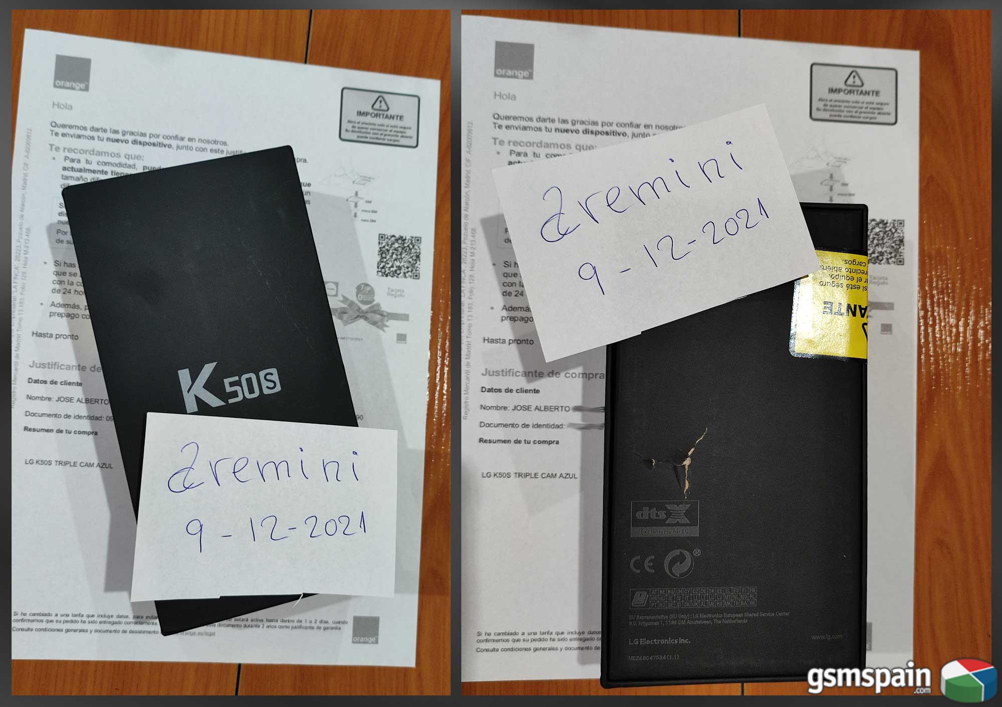 [VENDO] LG K50S TRIPLE CAM AZUL Nuevo a estrenar