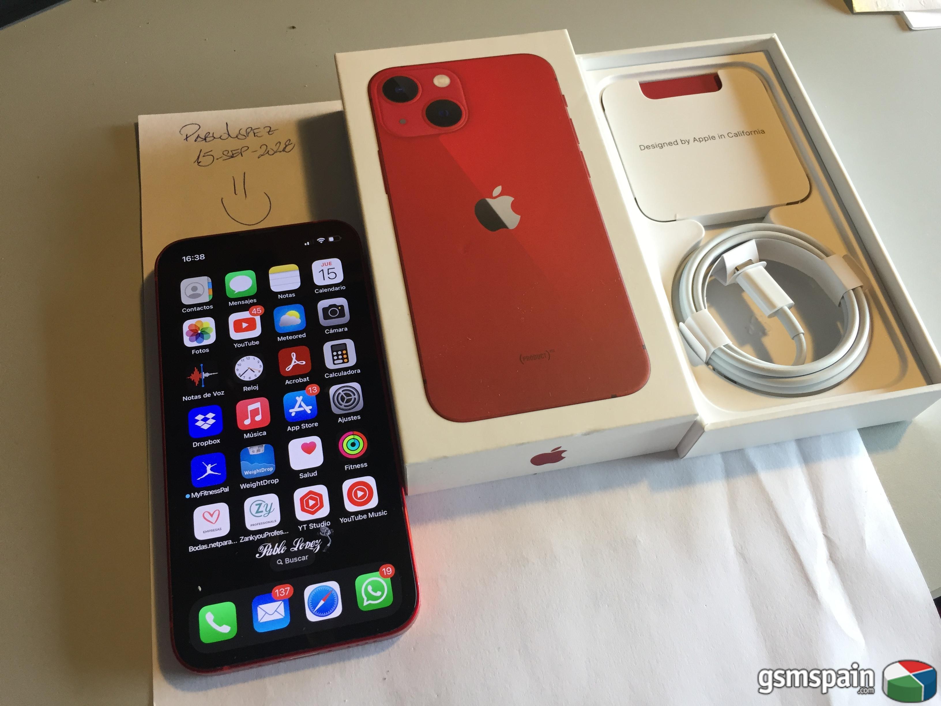 [VENDO] iPhone 13 mini RED 128GB