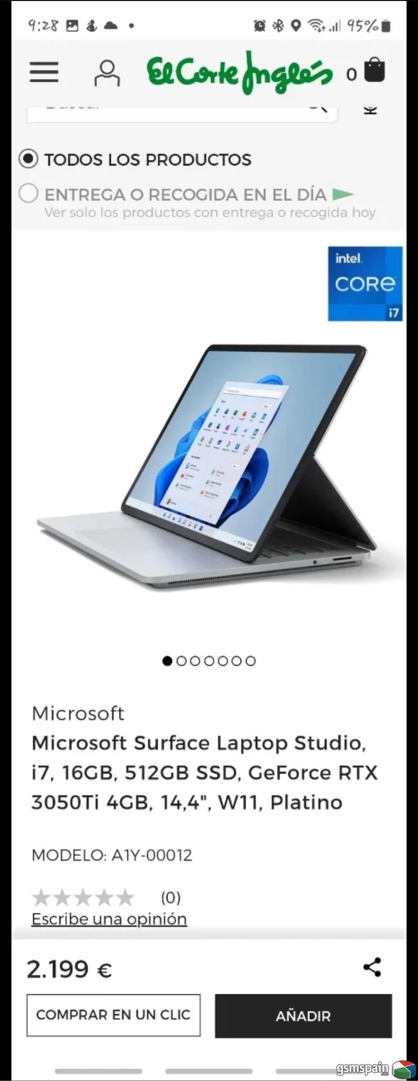[VENDO] Porttil Microsoft surface laptop studio