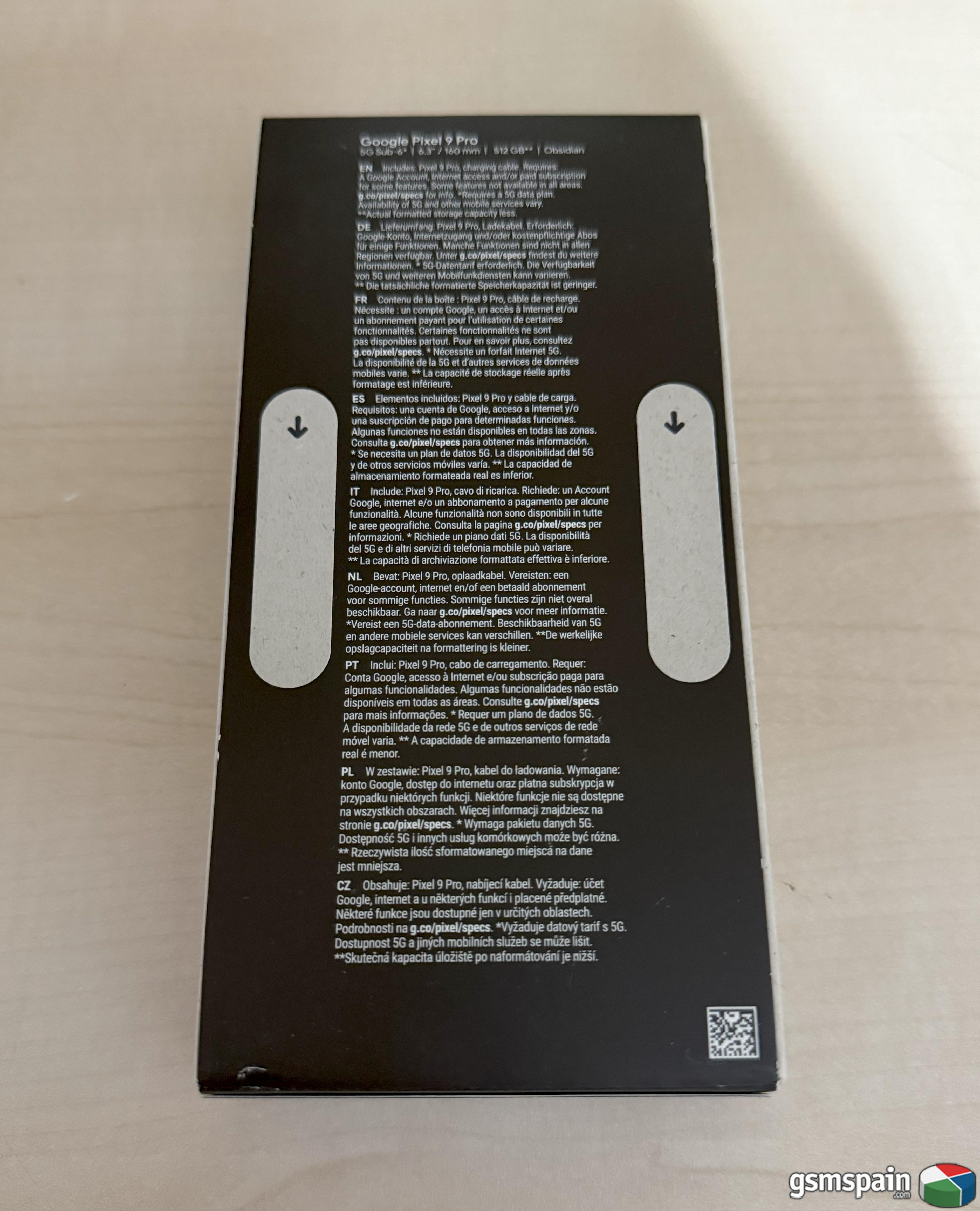 [VENDO] **** Pixel 9 Pro 512gb negro obsidiana ****