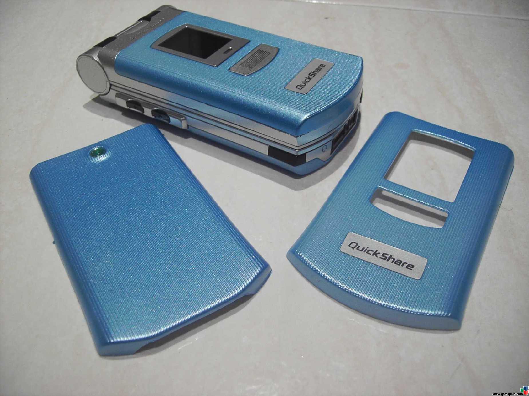 Carcasas plata, naranja, azul y rosa para Sony Ericsson V800 y Z800i !!NO SE RAYAN!!
