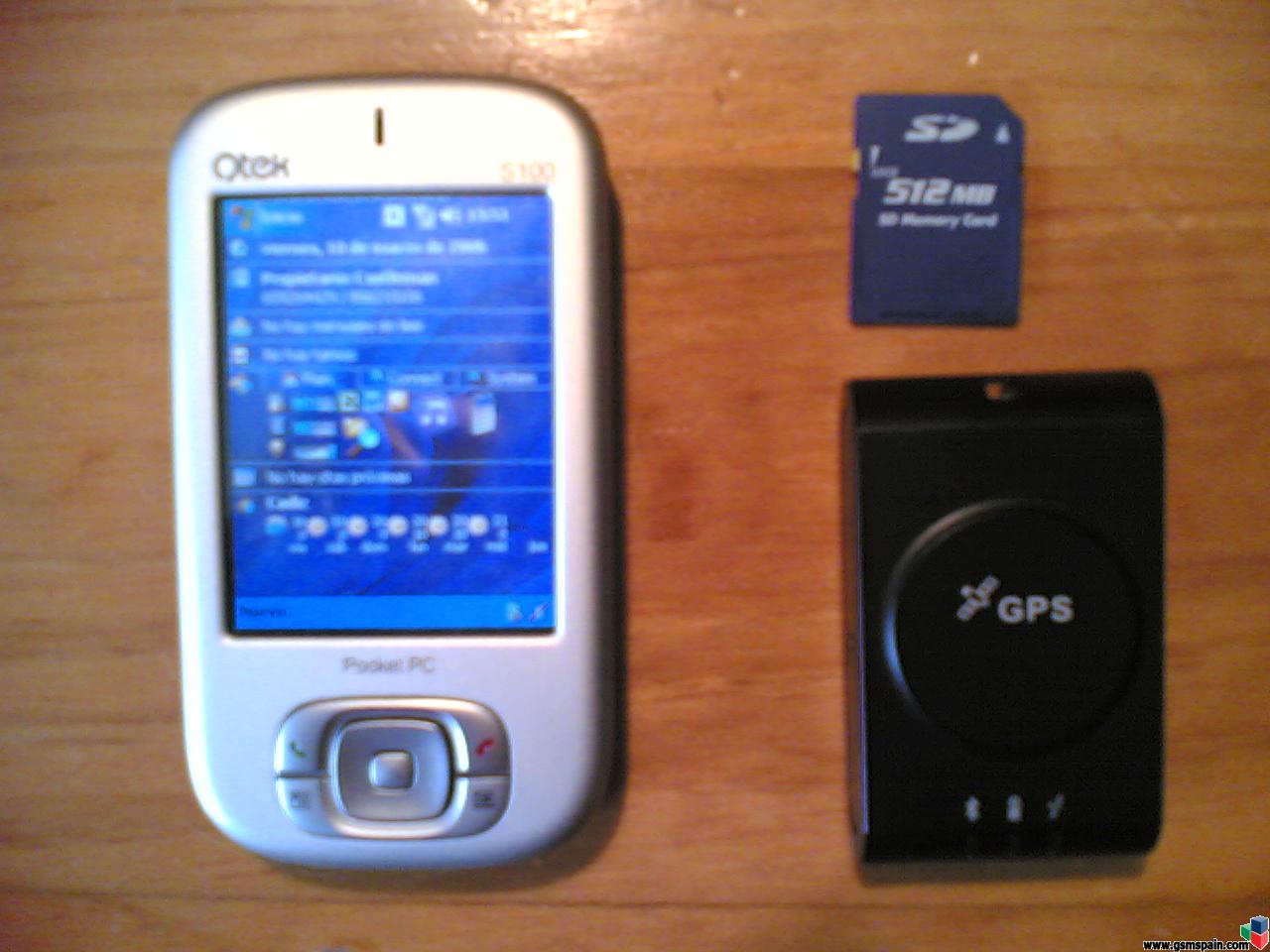 Qtek S100 + GPS BT + SD 512 MB + DVD APPS