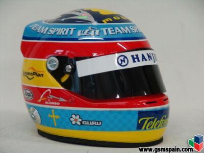 Replica 1/2 Casco Fernando Alonso 2005