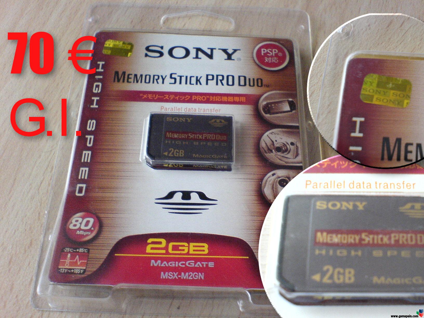 Sony MSDUO PRO 2 Gbs -> 70euros G.I.
