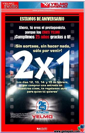 2x1 Entradas Cine Yelmo